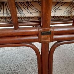 籐家具　椅子　2人掛１人掛(現在交渉中です。)の画像