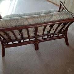 籐家具　椅子　2人掛１人掛(現在交渉中です。)の画像