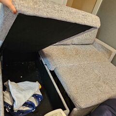 L字ソファ☆ソファベッドの画像