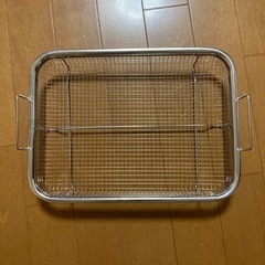 DAISO ステンレス揚げ物トレー30cmの画像