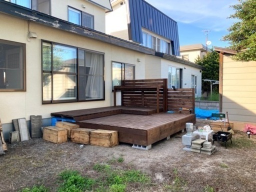 【ウッドデッキ】　#自作#diy#木材#廃材〜値下げ交渉可〜