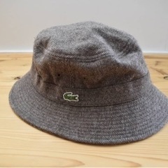 【超美品】LACOSTE ラコステ 帽子 ハット 茶 ブラウン ...