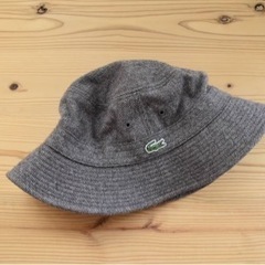 【超美品】LACOSTE ラコステ 帽子 ハット 茶 ブラウン L 58の画像