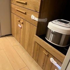 　キッチンカウンター 120 完成品 国産 日本製 食器棚 おし...