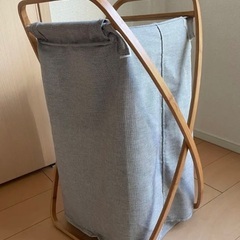 お値下げ！未使用品Francfrancのオシャレで可愛いランドリーバスケットの画像