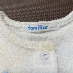 ファミリア　familiar 長袖　ロンパース　カバーオール　70の画像