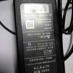 ACアダプター　XA401専用 ACアダプター A0423TL-120035　12V 3.5Aの画像
