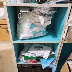 カラーBOX☆3個☆水色☆黄緑色