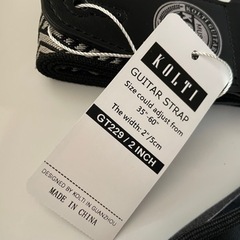 【 KOLTI 】 ギターストラップ、カラーアコースティックの画像
