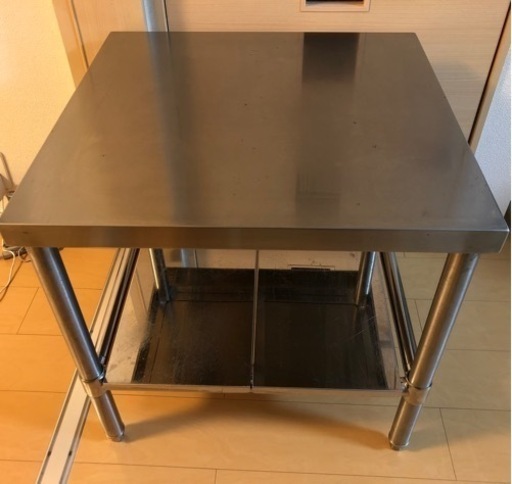 【業務用】ステンレス作業台　ガスコンロ台　直接引取