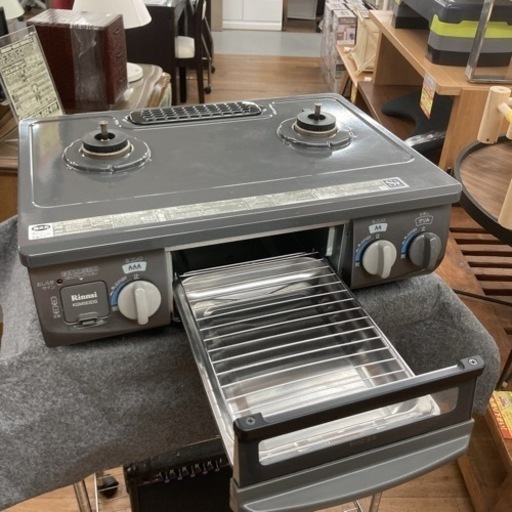 S763 ⭐ Rinnai 都市ガスコンロ KGM563DGL 15年製 ⭐動作確認済 ⭐クリーニング済