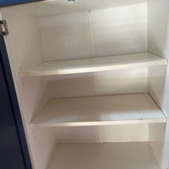 食器棚 青 収納の画像