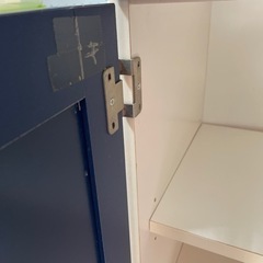 食器棚 青 収納の画像