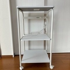山善 キッチン収納 レンジラックの画像