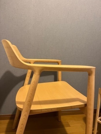 MARUNI HIROSHIMA アームチェア　板座　ビーチ材