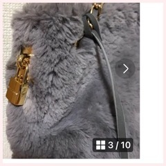 サマンサタバサ ファーバッグ ショルダーバッグの画像