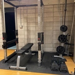 【購入総額55万円本格トレーニングセット】パワーラック、フレック...