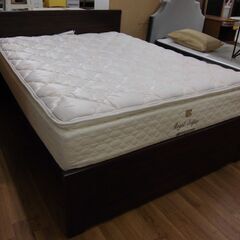 R371 IDC Otsukaマットレス & IKEA フレームワイドダブルベッド、Used