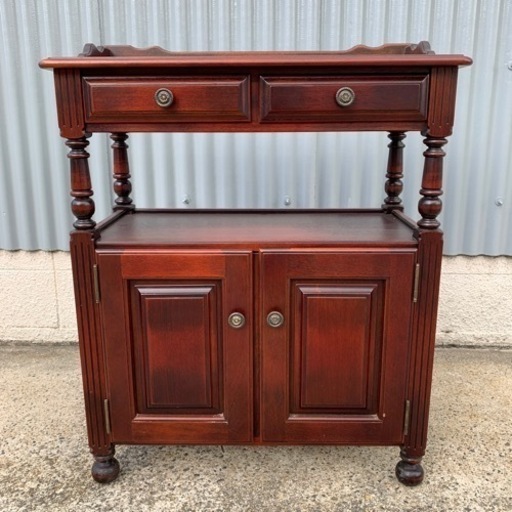 カリモク　花台　電話台　昭和レトロ カリモク Karimoku 電話台 花台 昭和レトロ ヴィンテージ