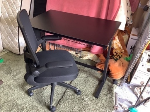 【リサイクルサービス八光】幅100㎝　アイリスオーヤマ　昇降デスクセット　UDD-1000