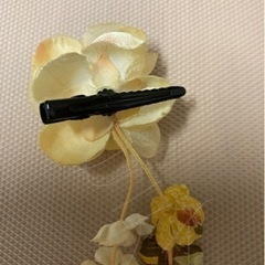 浴衣用ヘアアクセサリー　ヘアクリップではさんでとめるだけ簡単の画像