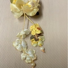 浴衣用ヘアアクセサリー　ヘアクリップではさんでとめるだけ簡単