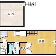 ⭐️アメニティ西山202号⭐️初期費用0、小型犬のみペット可