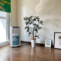 移動式エアコン(ホワイト、ほぼ新品)の画像