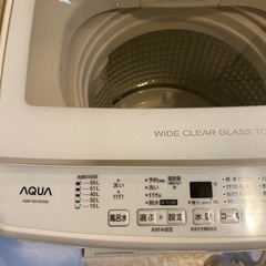 2019年製　AQUA 全自動電気洗濯機　AQW-GV70H 7kgの画像