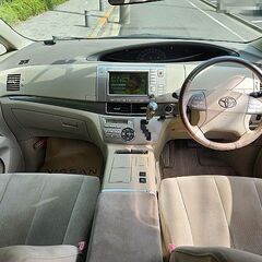☆車検付エスティマHVハイブリッド「G」修復歴無 8.4万km台 地デジTV 8inchナビ E-4WD☆東京/大田区【下取OK】の画像