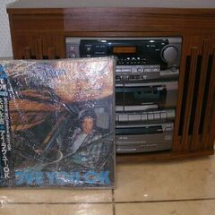 3CD/Wカセット/レコードプレイヤー/FM:AMラジオ（LW-323　ミニコンポ）◆プラス◆YAZAWA◆　　矢沢永吉　LP盤　6枚セット　　◆YAZAWA◆の画像