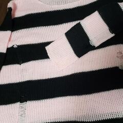 可愛い❤️薄手ダメージセーターの画像