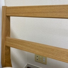 【無料】無印良品　セミダブル　木製ベッドフレームの画像