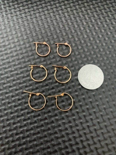 K10YG フープピアス3点セット