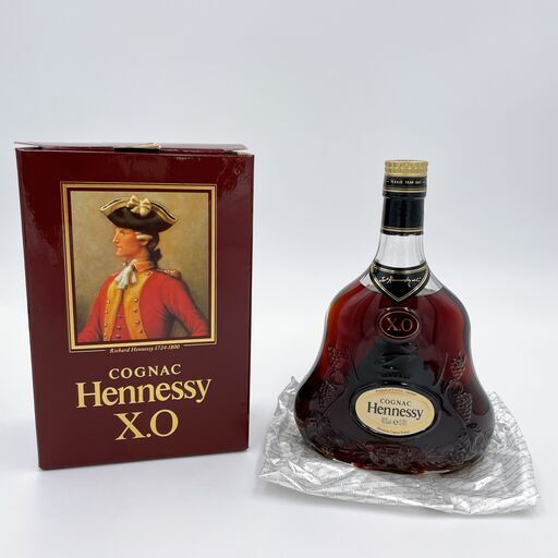 【未開封・箱付き】ヘネシーXO 金キャップ クリアボトル 700ml 40% ブランデー 古酒 HennessyXO COGNAC