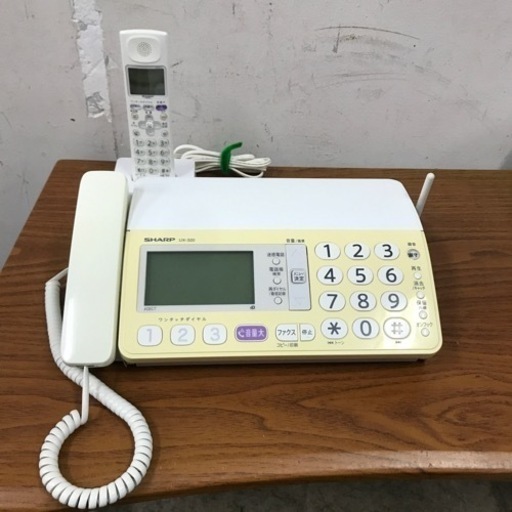 k2310-319 SHARP デジタルコードレスFAX 子機1台付き 2014年 FAX動作未確認 JUNK品 現状渡し