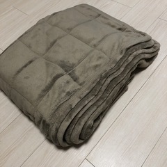 【美品】無印　あたたかファイバーラグ　カーペット　大判195cm×195cm 丸洗い可の画像