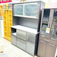 【旭川市内1階通常搬入可のみ送料無料】スイートデコレーション 食器棚 クラッチ ブラウン セパレート