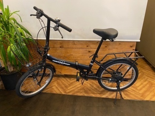 【カゴ付き】20インチ折りたたみ自転車6速