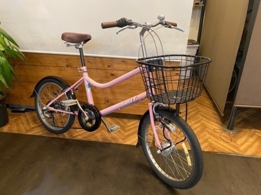 20インチ　ミニベロ　ピンク　6段変速