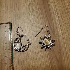 【取引終了】太陽と月のピアスの画像