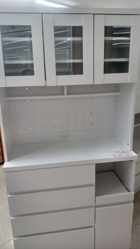 ★ジモティ割あり★ ベガコーポレーション レンジボード 白 H183×D41×W90 クリーニング済み TJ2213