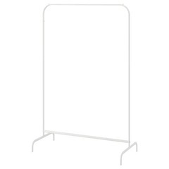 ハンガーラック　IKEA ホワイト　衣装掛けの画像