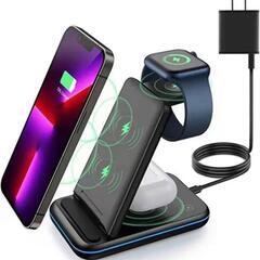 3 in 1ワイヤレス充電器、Qi15W折りたたみ式デザイン