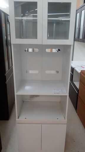 ★ジモティ割あり★ ベガコーポレーション 食器棚 白 H181×D42×W59 クリーニング済み TJ2215