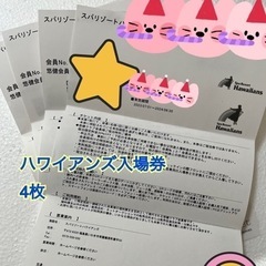 ハワイアンズのチケット4名様分