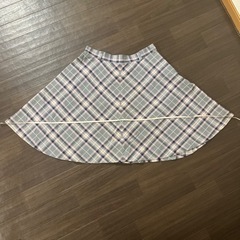 斜めタータンのフレアスカート（W80）の画像
