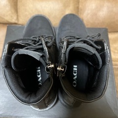 【美品】COACH コーチ ブーツ 27cm ブラック ファスナータイプ  箱付きの画像