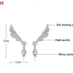 新品　CZダイヤモンド☆羽根ʚ♡ɞ ピアス　の画像