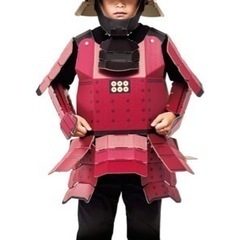 着れちゃう! ダンボール 甲冑 真田幸村 キッズコスチューム 男女共用 100cm-120cmの画像